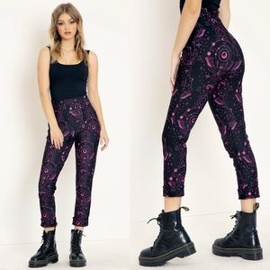 BlackMilk Sacred Moon Pink Cuffed Pants Limited Small✨Made in Australia
